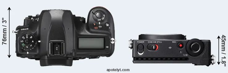 Compare D780 versus fp L top