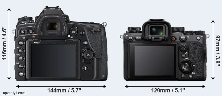 Comparison D780 or A1 rear