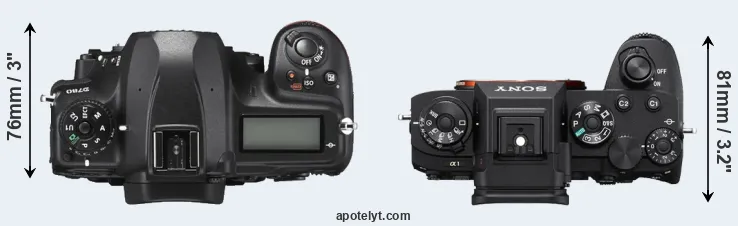 Compare D780 versus A1 top