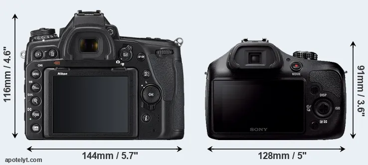 Comparison D780 or A3000 rear