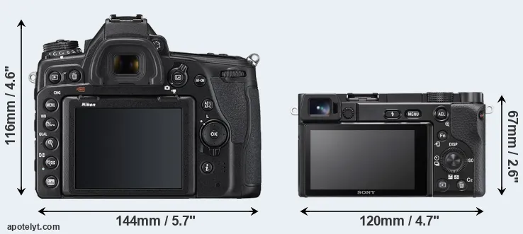 Comparison D780 or A6100 rear