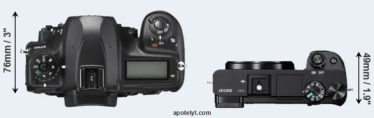 Compare D780 versus A6300 top