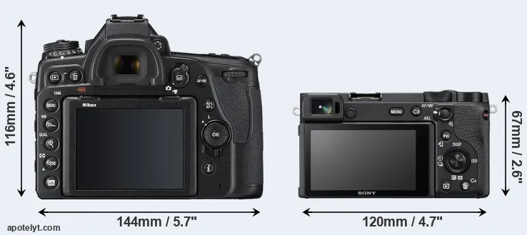 Comparison D780 or A6600 rear