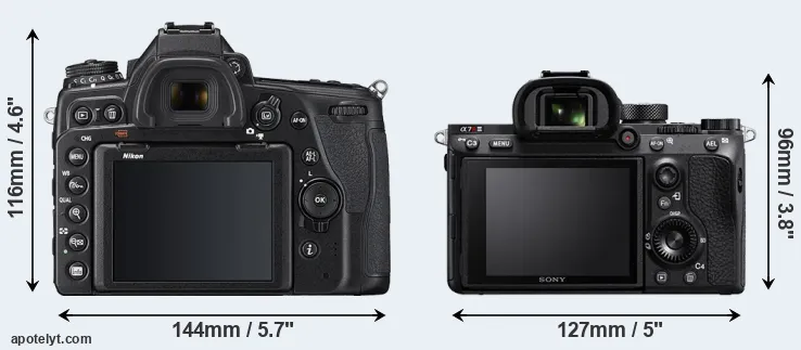 Comparison D780 or A7R III rear