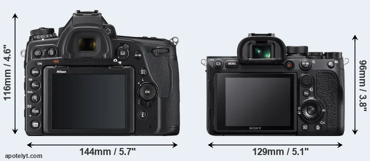 Comparison D780 or A7R IV rear