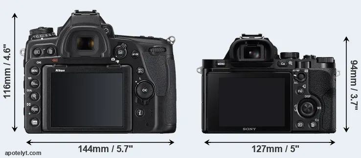 Comparison D780 or A7R rear