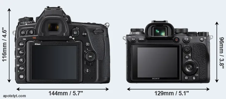 Comparison D780 or A9 II rear