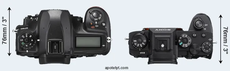 Compare D780 versus A9 II top