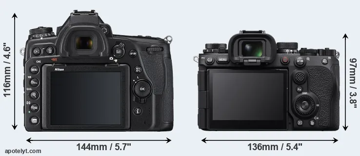Comparison D780 or A9 III rear