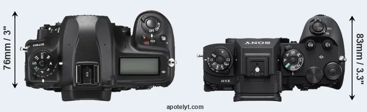 Compare D780 versus A9 III top