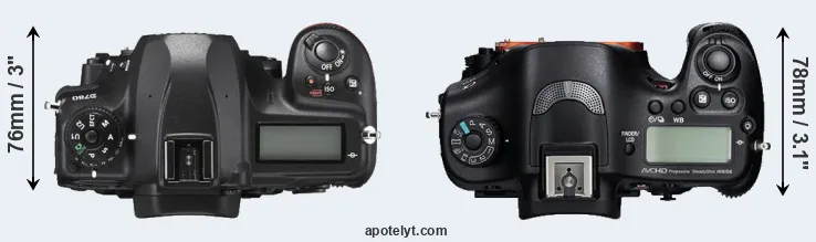 Compare D780 versus A99 top