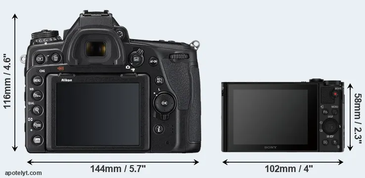 Comparison D780 or HX90V rear