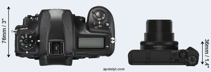 Compare D780 versus HX90V top