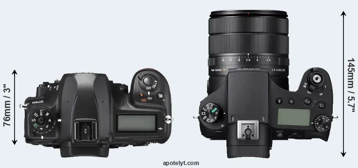 Compare D780 versus RX10 IV top
