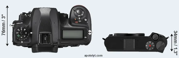 Compare D780 versus M1 top