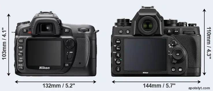 Comparison D80 or Df rear
