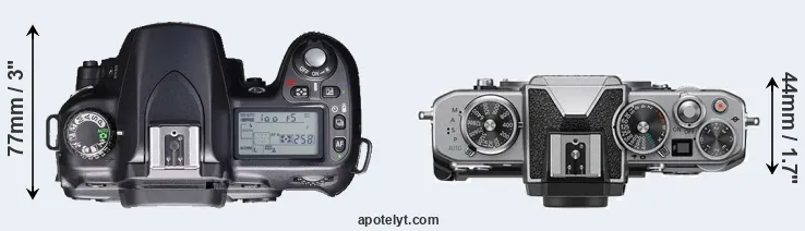 Compare D80 versus Z fc top