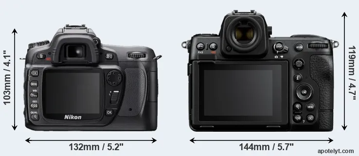 Comparison D80 or Z8 rear