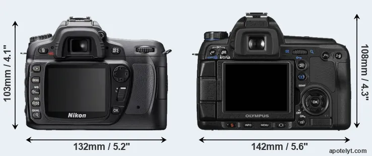 Comparison D80 or E-30 rear