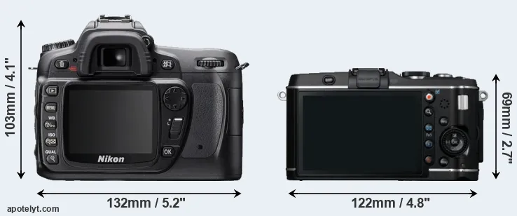 Comparison D80 or E-P3 rear