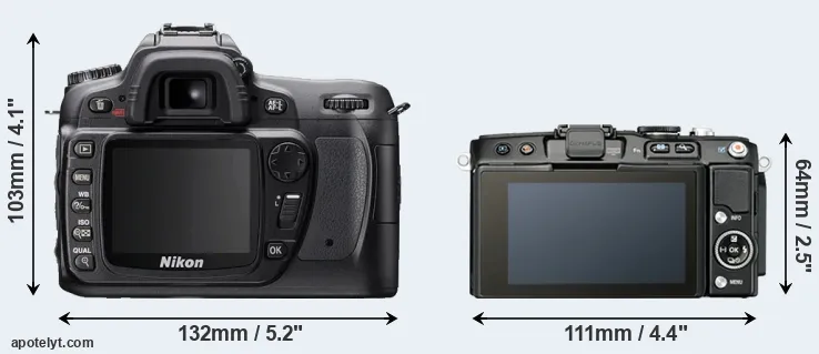 Comparison D80 or E-PL5 rear
