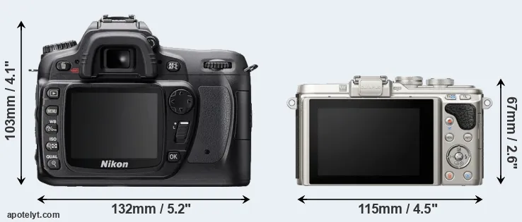 Comparison D80 or E-PL8 rear