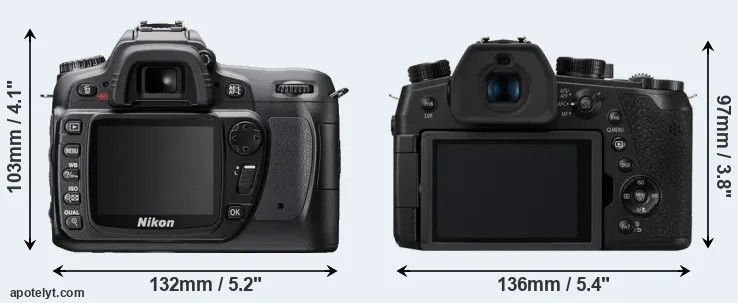 Comparison D80 or FZ1000 II rear