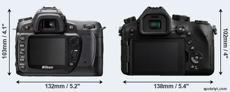 Comparison D80 or FZ2000 rear