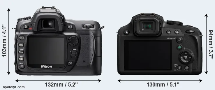Comparison D80 or FZ80 rear