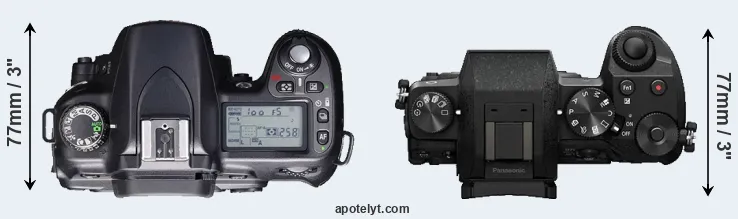 Compare D80 versus G7 top