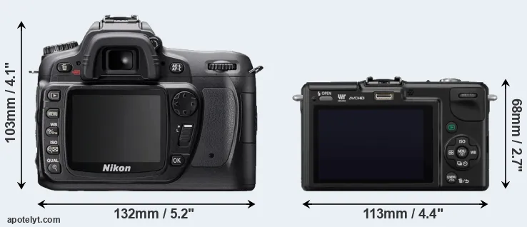 Comparison D80 or GF2 rear