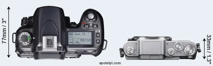 Compare D80 versus GF7 top