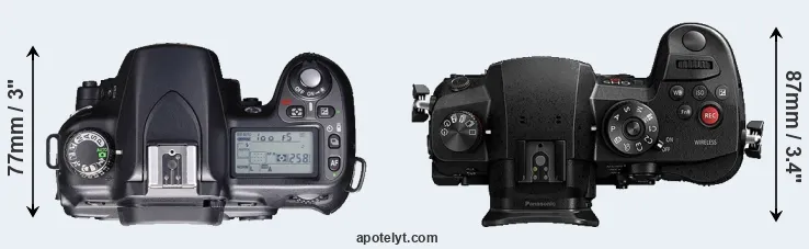 Compare D80 versus GH5s top