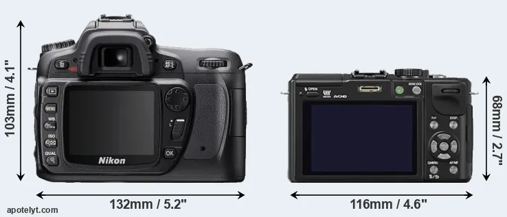 Comparison D80 or GX1 rear