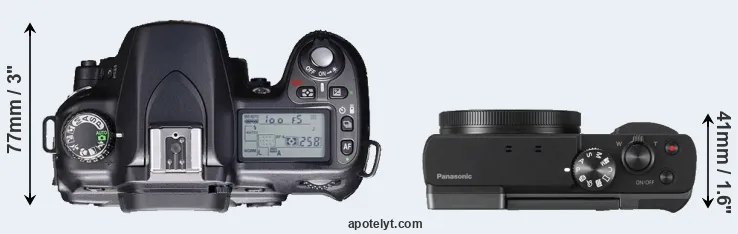 Compare D80 versus ZS70 top