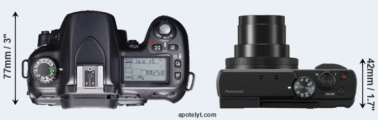 Compare D80 versus ZS80 top