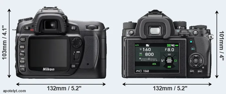 Comparison D80 or KP rear