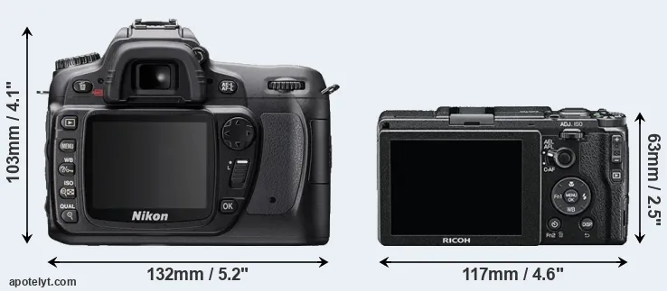 Comparison D80 or GR II rear