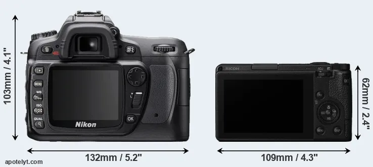 Comparison D80 or GR III rear