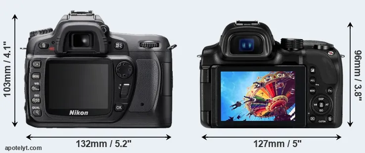Comparison D80 or NX30 rear