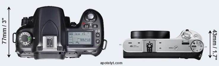 Compare D80 versus NX500 top