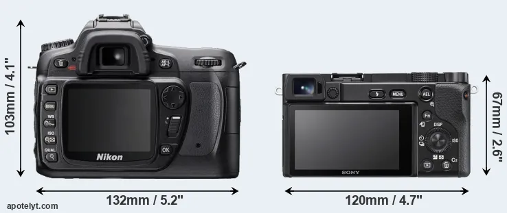 Comparison D80 or A6100 rear