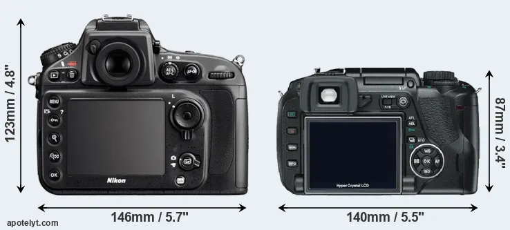 Comparison D800 or E-330 rear