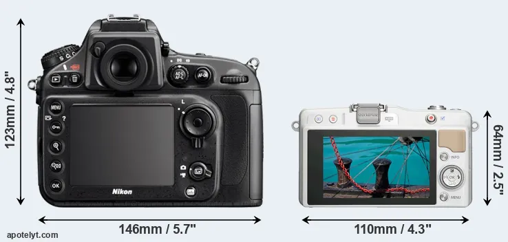 Comparison D800 or E-PM2 rear