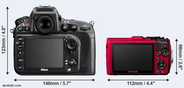 Comparison D800 or TG-4 rear