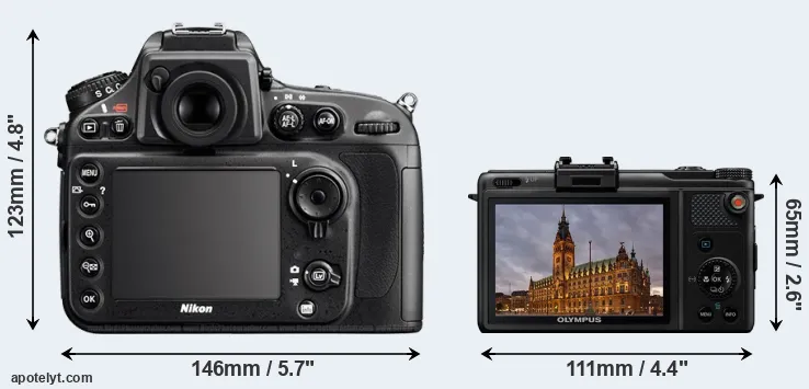 Comparison D800 or XZ-1 rear