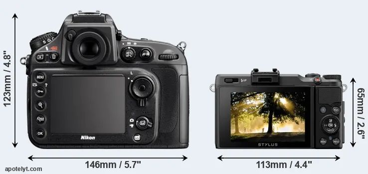 Comparison D800 or XZ-2 rear
