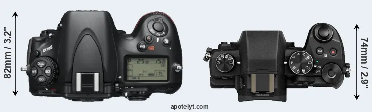 Compare D800 versus G85 top