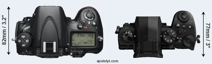 Compare D800 versus G95 top