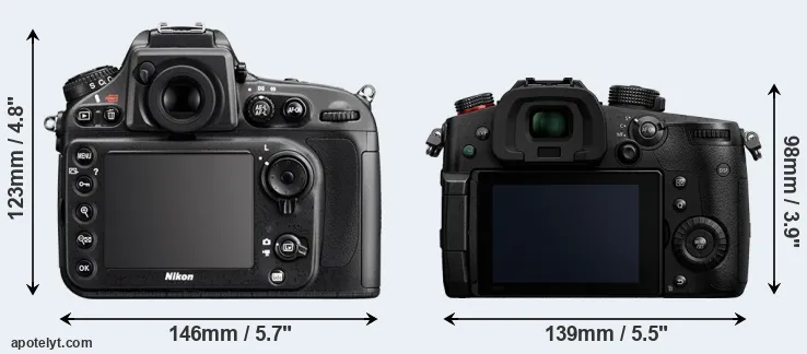 Comparison D800 or GH5 II rear